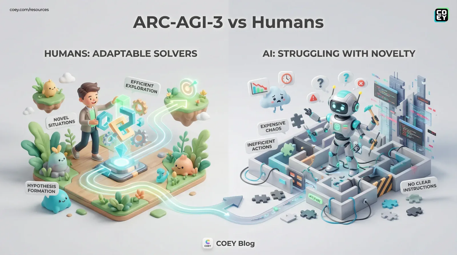 François Chollet’s ARC-AGI-3 Is Here, and It’s a Brutal Reality Check for “Agentic” AI - COEY Resources