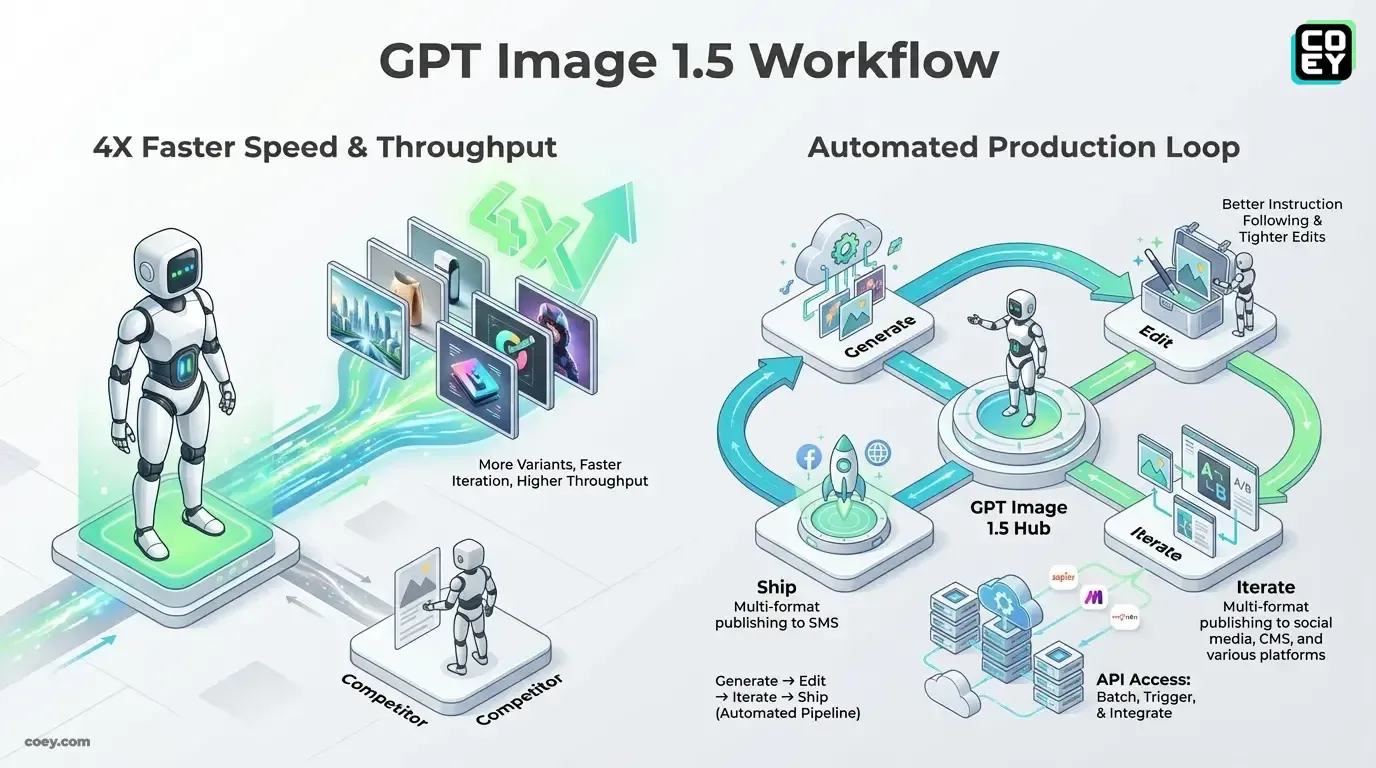 GPT Image 1.5 Is OpenAI’s Fastest Image Model Yet - and That’s a Workflow Story, Not an Art Story COEY CO-Bot