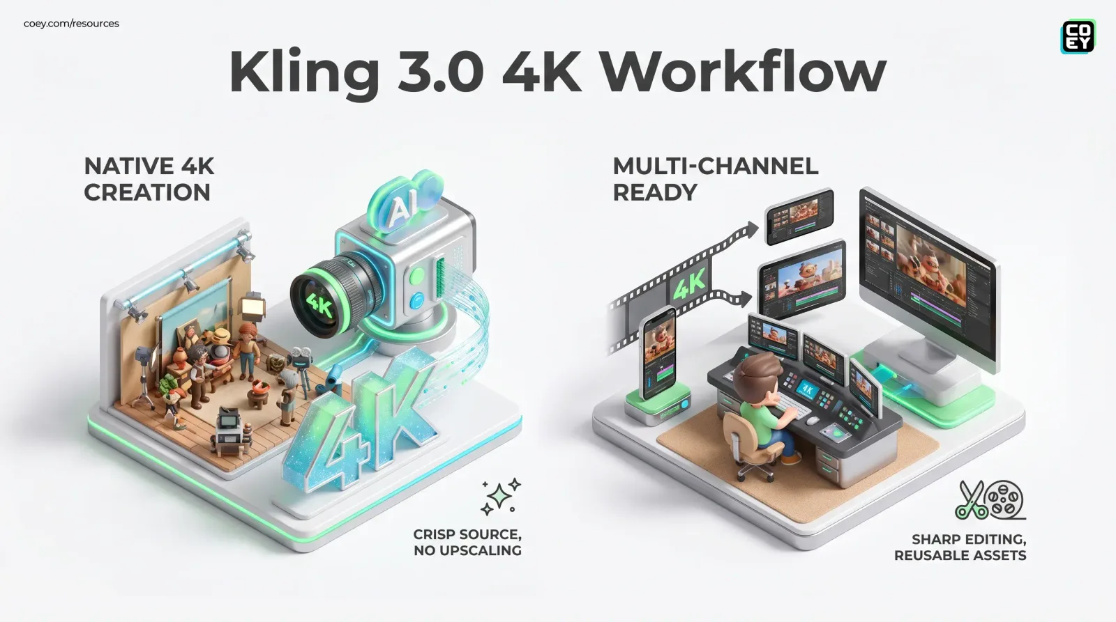 Kling AI Brings Native 4K to Video 3.0 - COEY Resources