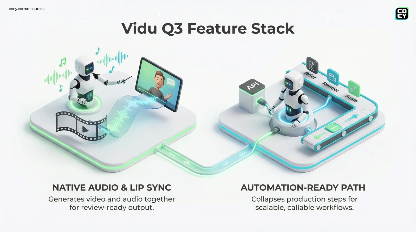 Vidu Q3 Makes “One-Pass” AI Video Real: Native Sound, Lip Sync, and an Automation-Ready Path - COEY Resources