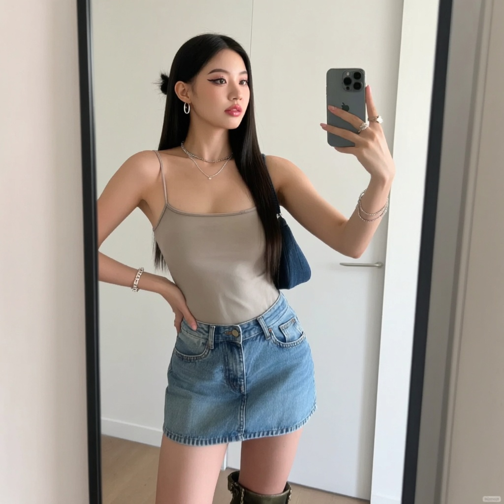 Mirror Selfie : Qwen T2I