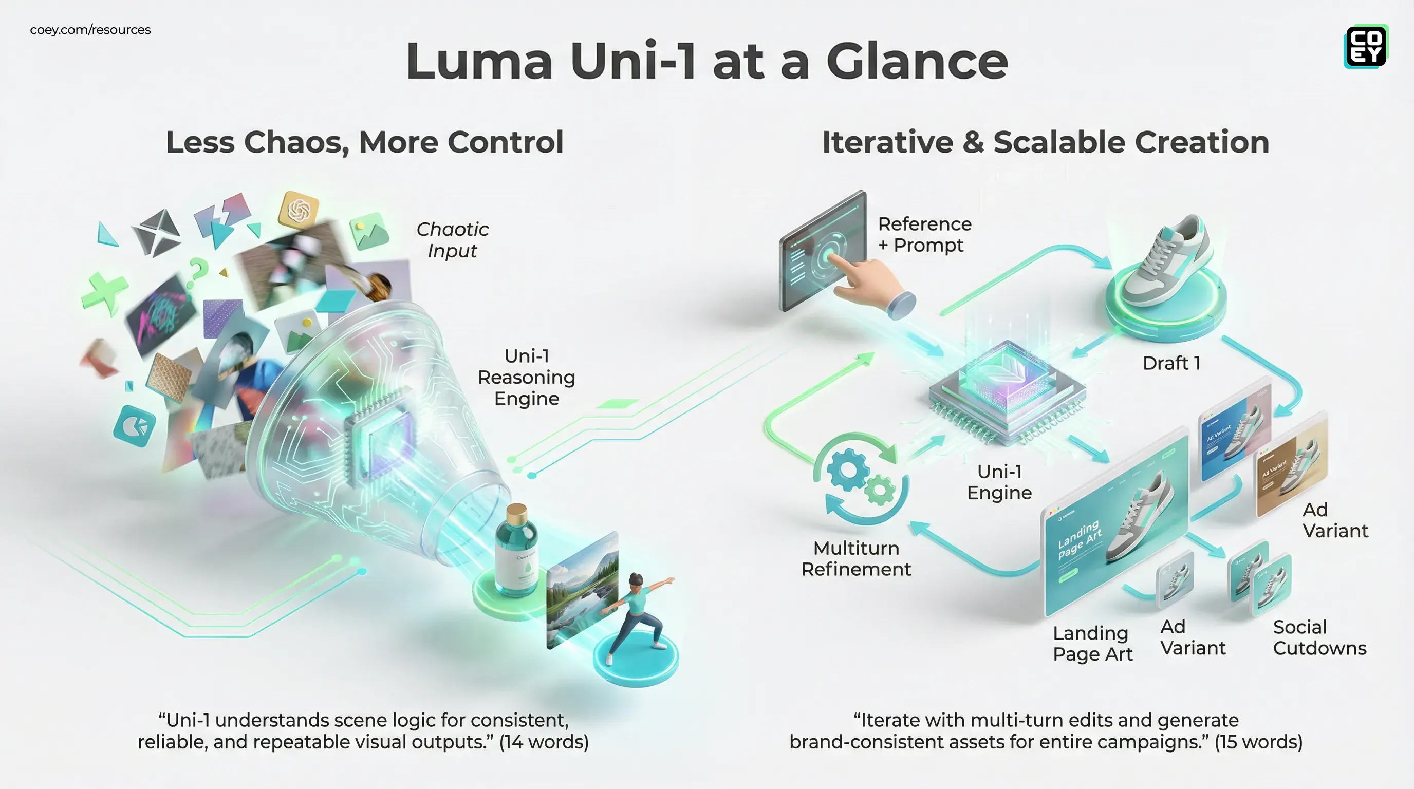 Luma Uni-1 Tries to Make AI Visuals Less Chaotic - COEY Resources