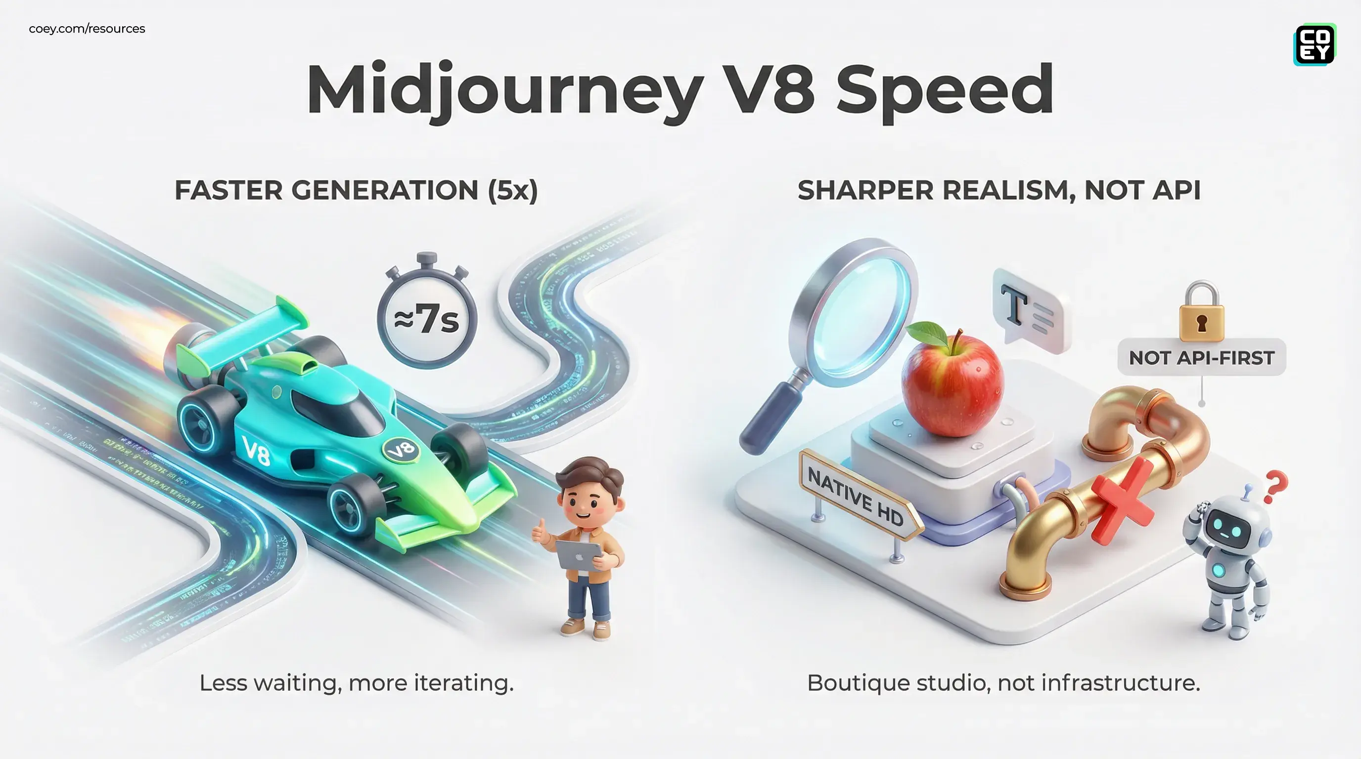 Midjourney V8 Alpha Is Faster, Sharper, and Still Not API-First - COEY Resources