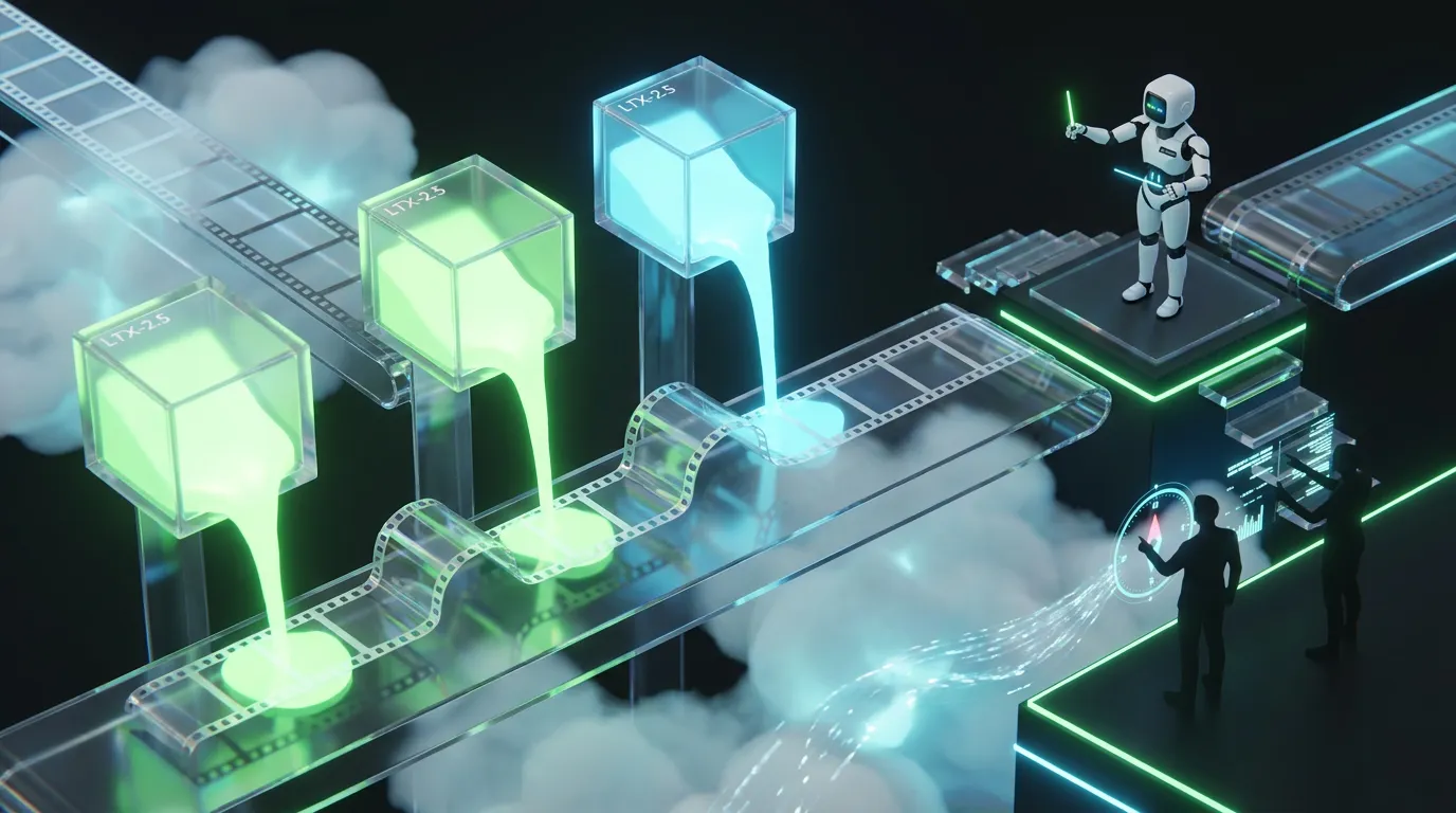 Surreal LTX-2.5 automation foundry transforms open weights into synchronized branded video campaign variants with Lightricks